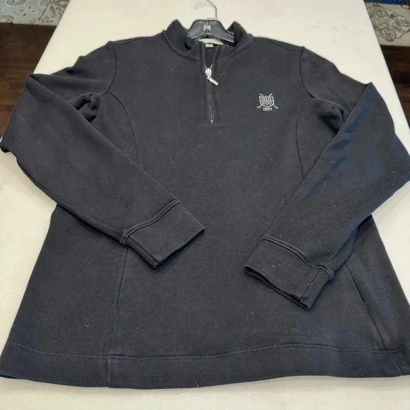 Fairway & Greene Women’s 1/4 Zip Golf Pullover, Black Size Small - Picture 8 of 9
